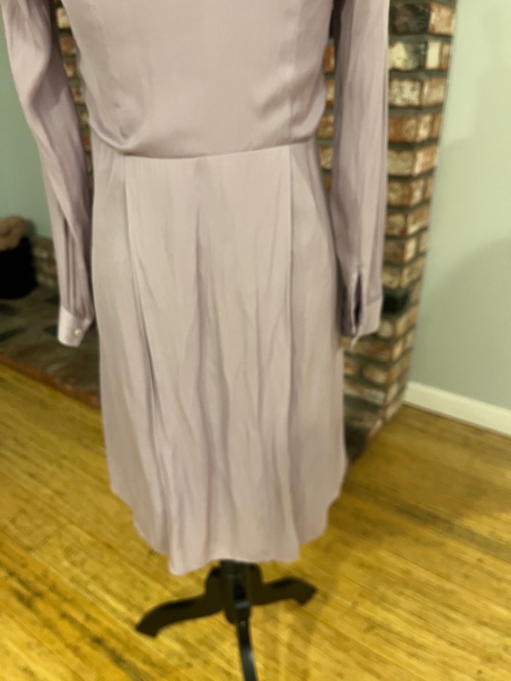 Armani Exchange $220 Lavender Long-Sleeve Shirt Dress - Picture 8 of 8